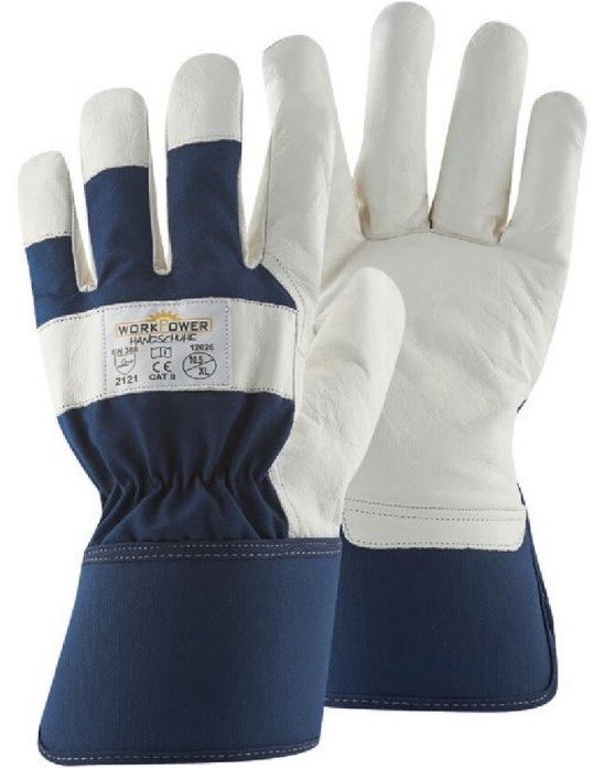 12026jLfBV0tEMpqRx Work Power Blue Stone Goatskin Protective Gloves