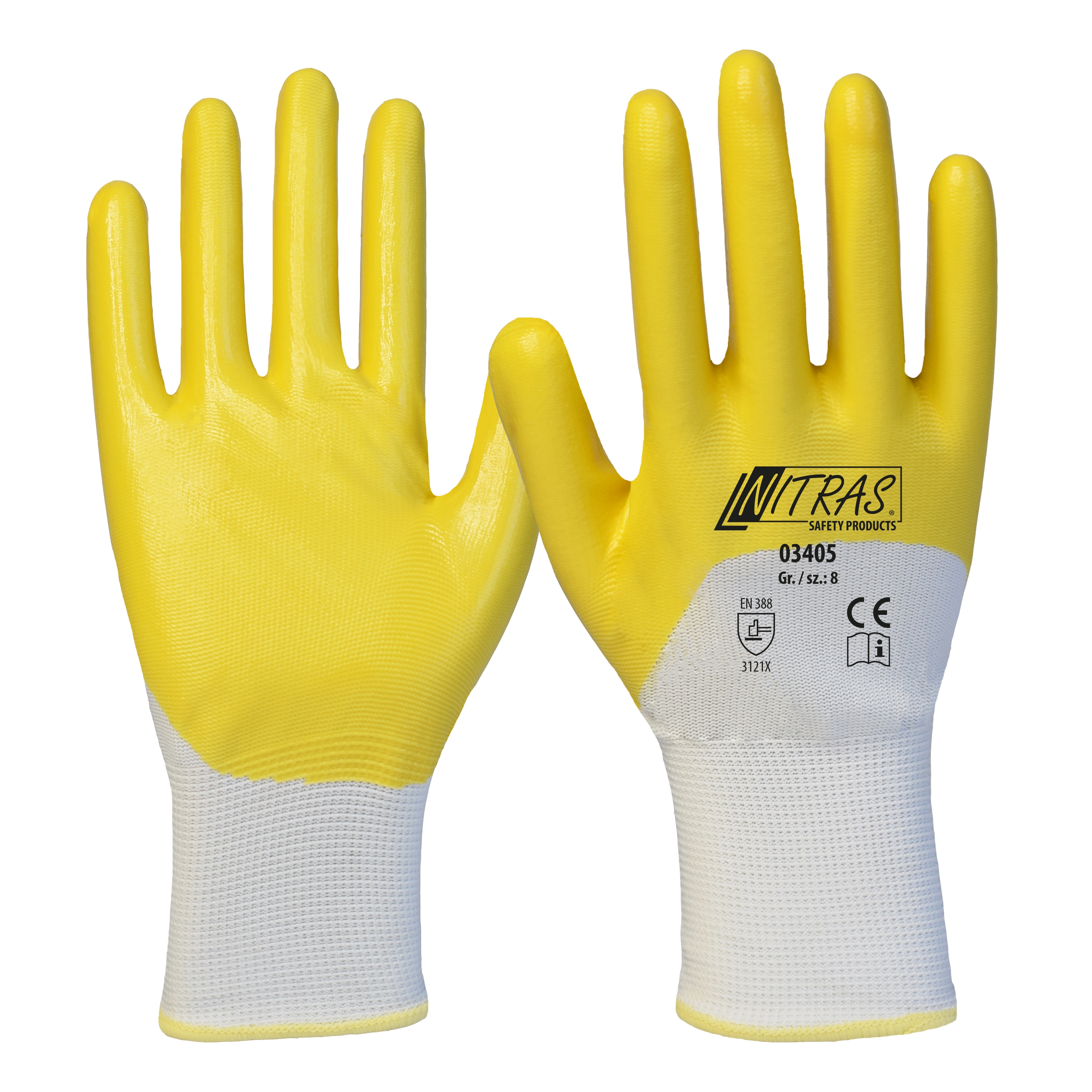 03405_4311_001 Nitras 03405 Nitrile protective gloves 3/4 coated