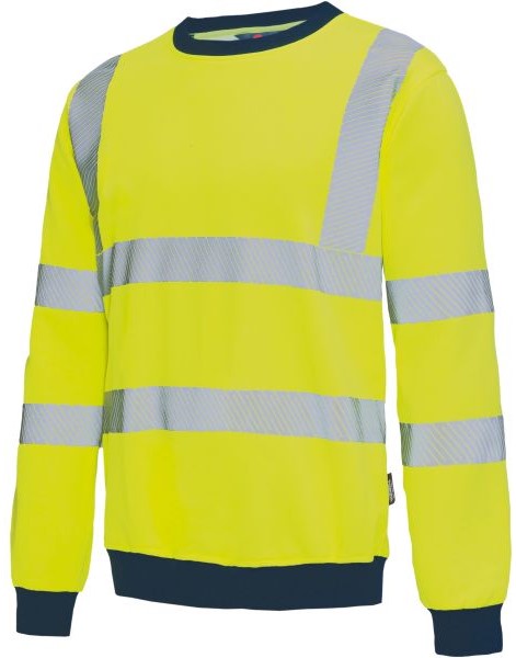 1BJUV6VFMVNGNK Vizwell VW12BY high-visibility sweatshirt bright yellow