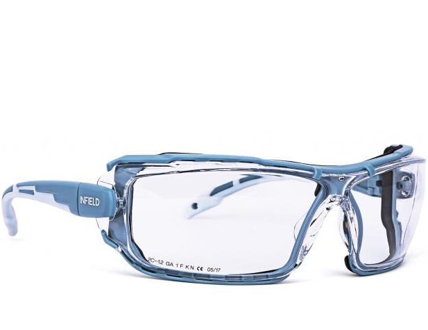 Infield Milor 9232006 temple glasses clear frame blue-grey