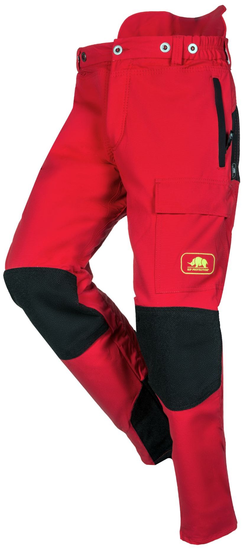 SIP Protection 1SQT Schnittschutzhose Klasse 2, Typ A rot-schwarz
