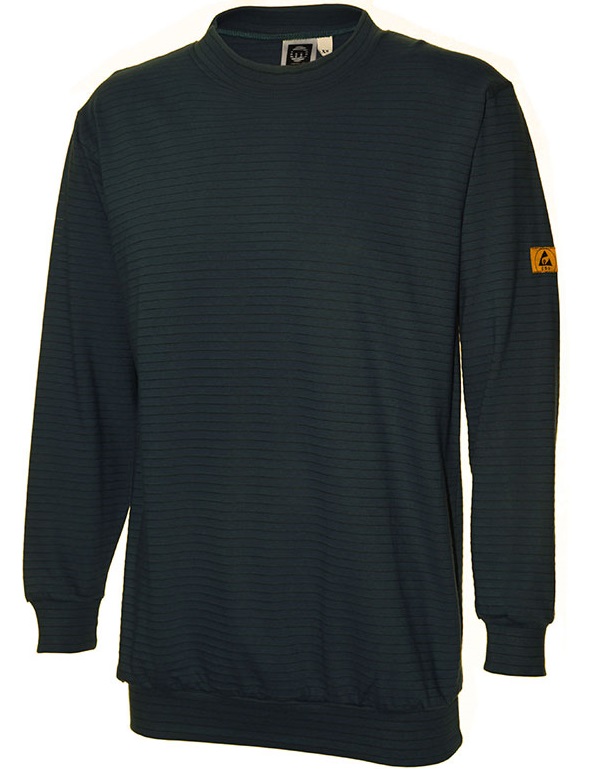 ESD Sweat-Shirt schwarz 245g/m²