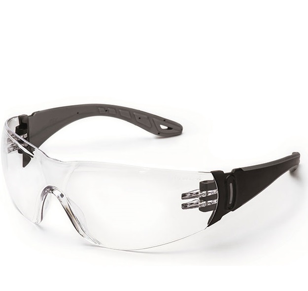 Bügelbrille Modell 682 farblos PC 2 mm kratzfest antifog