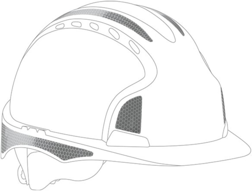 JSP AHV391 CR2 Reflektionskit  Aufkleber für EVO2 und EVO3