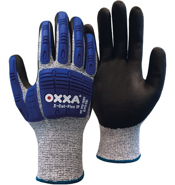 OXXA X-CUT-FLEX IP 51-705 nitrile shock protection gloves level D