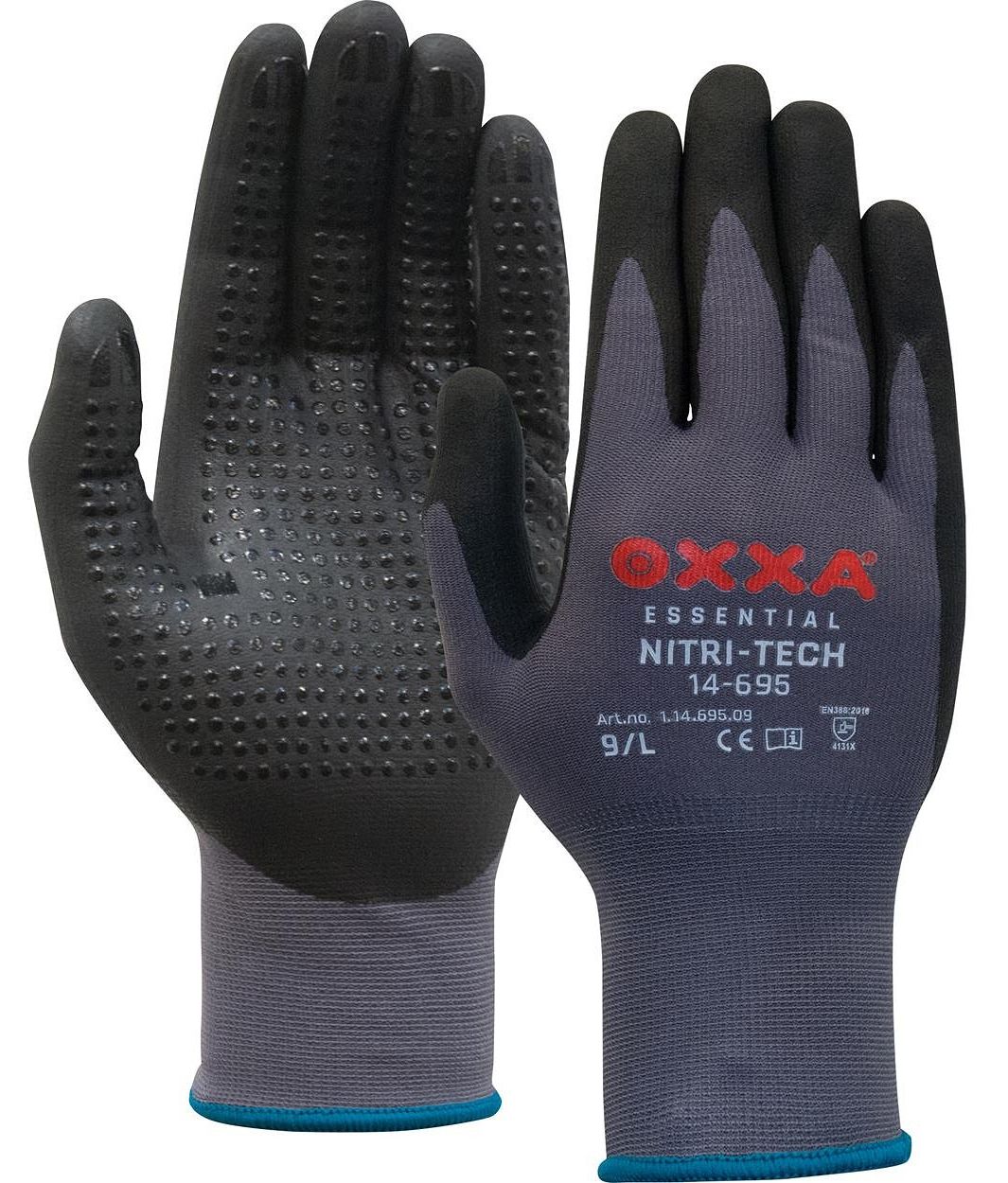 11469500_Z15_01 OXXA Nitri-Tech 14-695 nitrile foam protective gloves with studs