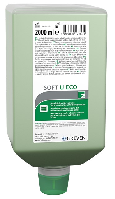 greven195OAjjeiULq1du Greven Hand Cleaner Soft U Eco 14060009 2 Liter Vario Bottle