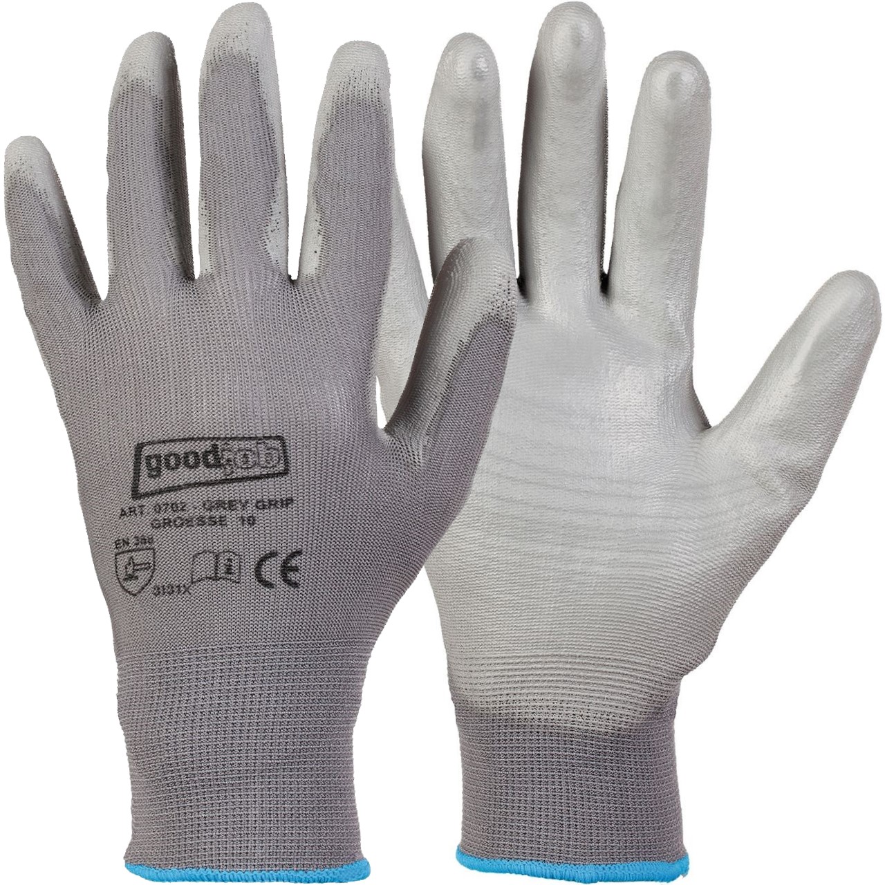Grey_Grip_0702 goodjob 0702 Grey Grip PU protective gloves