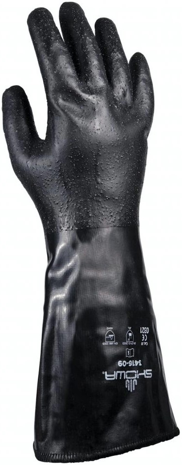 SHOWA 3416 neoprene chemical protective gloves