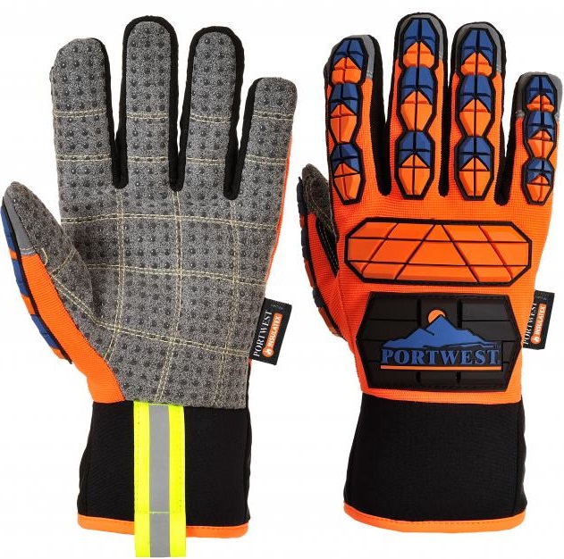 a726o4r-1 Portwest A726 Aqua-Seal Pro Glove Shockproof 100 % waterprooferdiLevel 3 orange