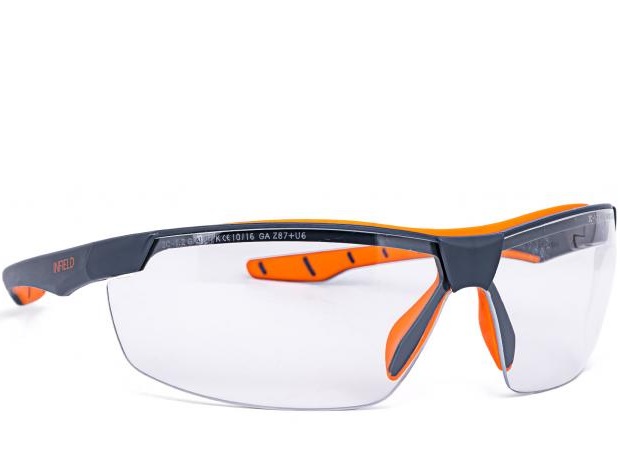 Infield Flexor Plus 9021155 Temple glasses black-orange clear