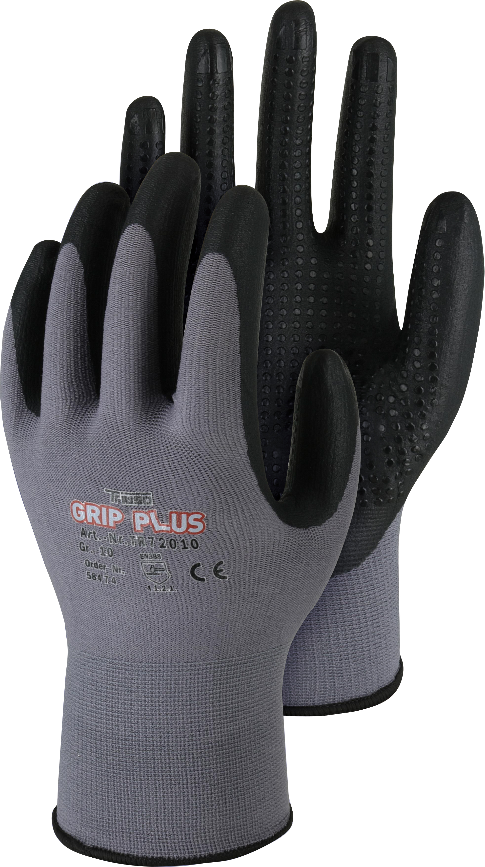 HTR720 Triuso TR720 Grip Plus Nitrilschaum-Montagehandschuhe mit Noppen