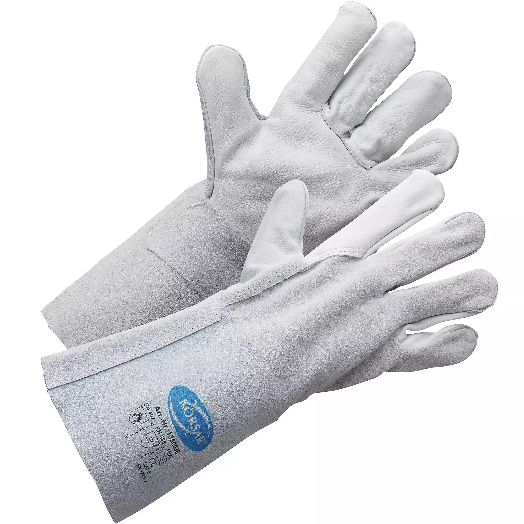 Korsar Kombi Schweißerhandschuhe aus Rindvoll- und Rindspaltleder