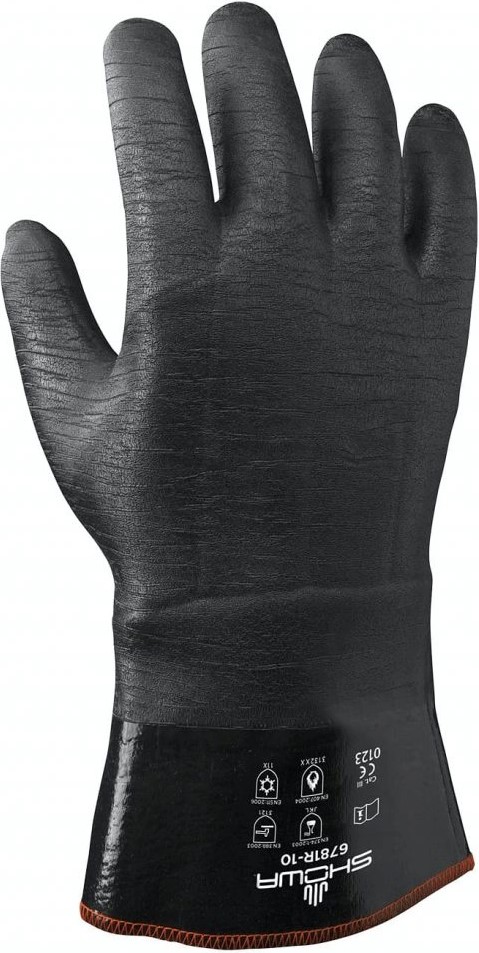 3781r SHOWA 6781R neoprene chemical protective gloves