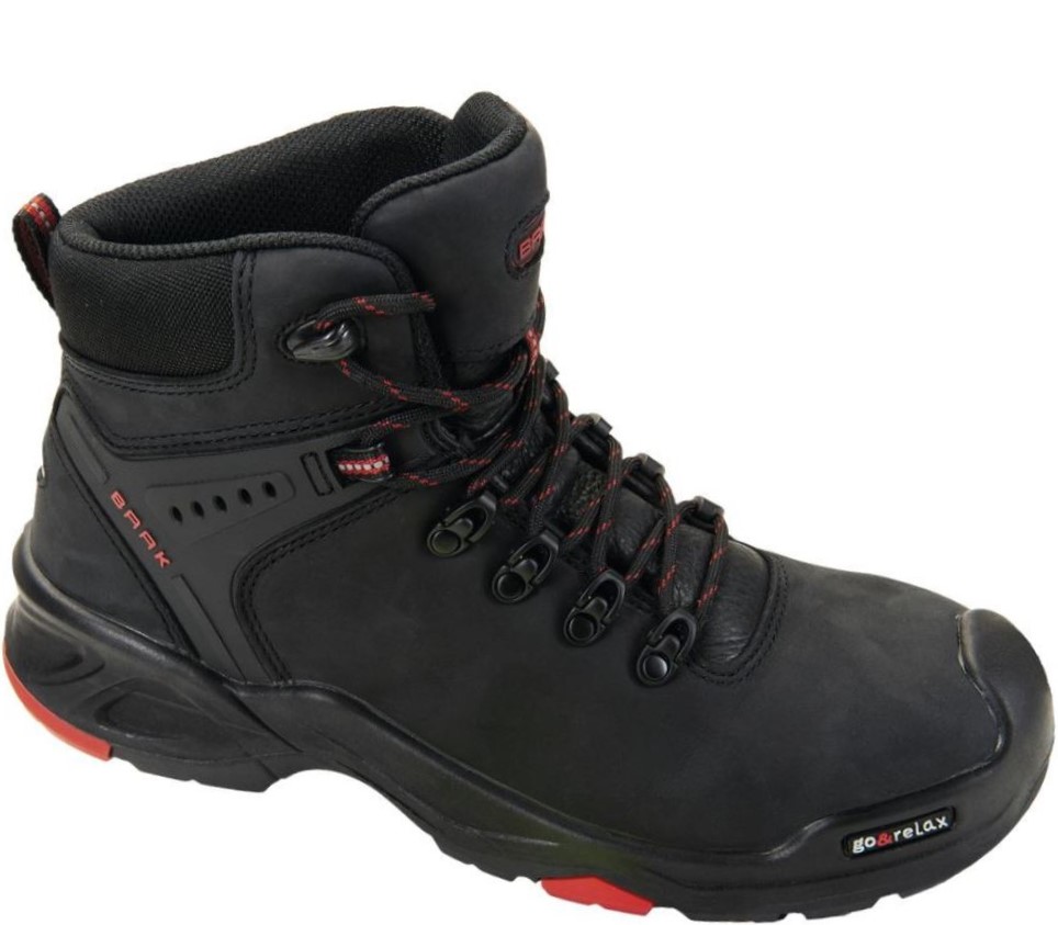6640XeWZvdReO2BxN Baak 6640 Brooklyn lace-up boot S3 SRC HRO black-red