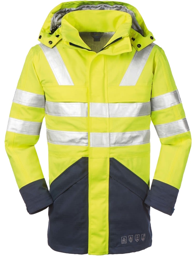 3510 4 Protect EDMONTON 3510 Multinorm-Warnschutzjacke leuchtgelb-marine