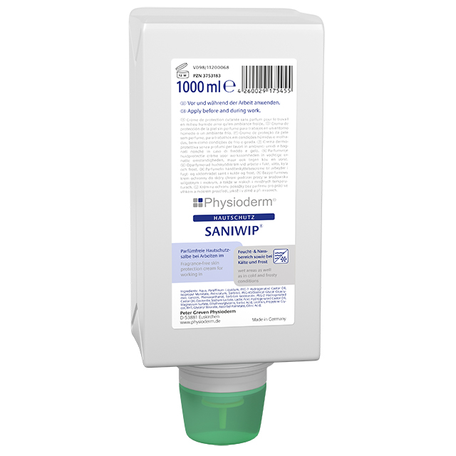 2735119020LNuWBCx4HqFOw Greven Physioderm skin protection cream Saniwip 1 liter bottle