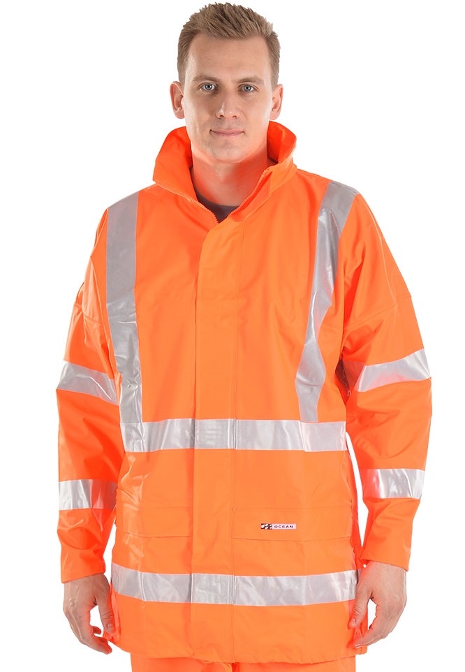 20-209-6-p Ocean 20-209 Comfort Heavy High-vis Jacket