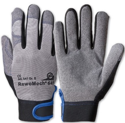 KCL 641 RewoMech Kunstleder-Schutzhandschuhe mit Klettverschluß