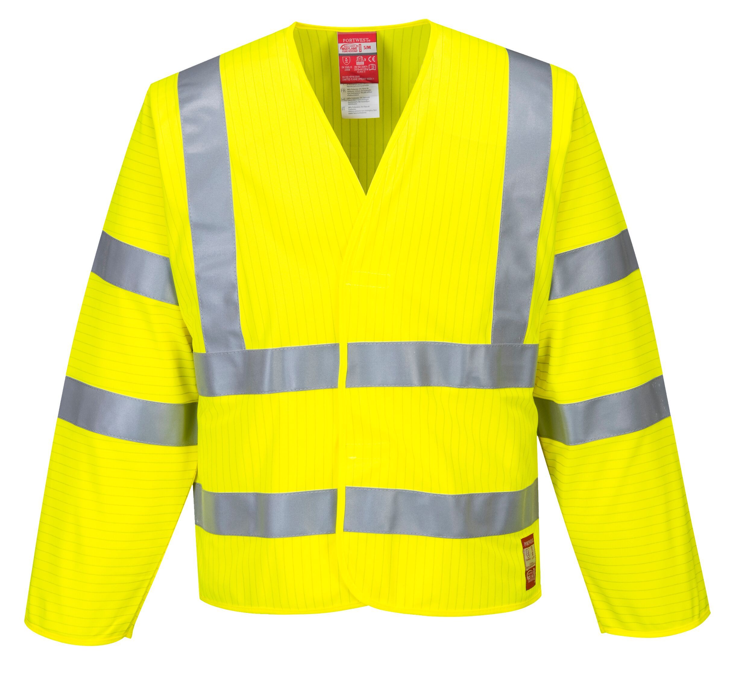 Portwest Bizflame FR85 antistatic, flame retardant warning jacket