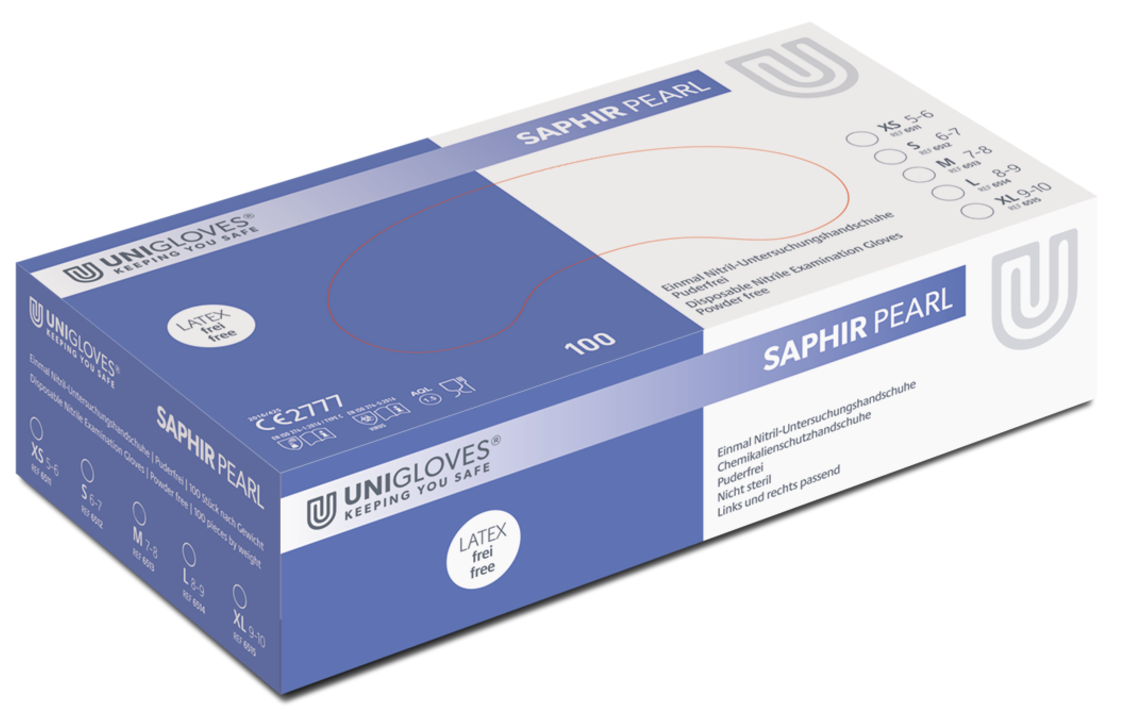 unigloves_saphir_pearl_nitrilhandschuh_292490 Unigloves Saphir Pearl disposable nitrile gloves powder free