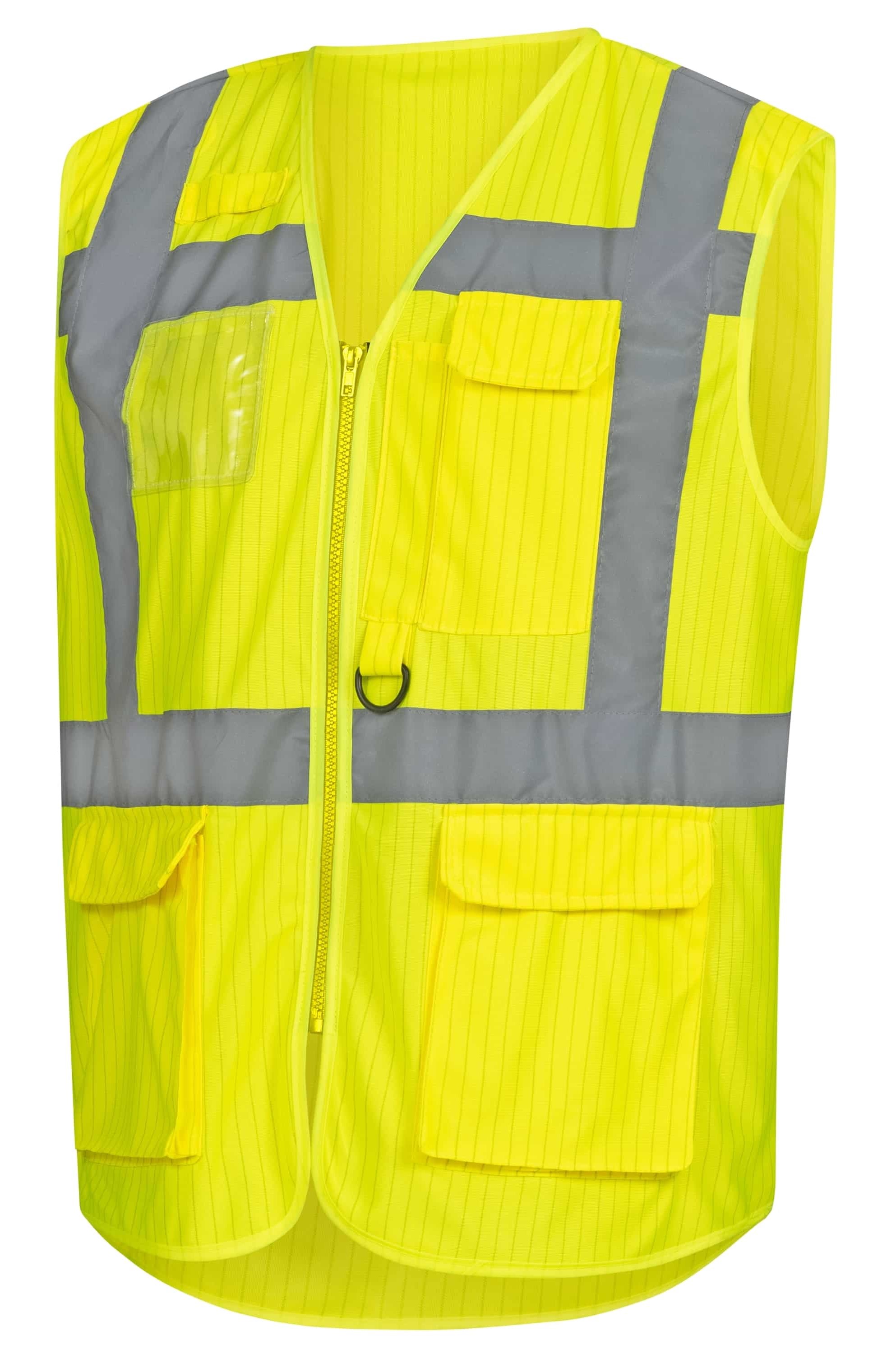 Nitras 7118 high-visibility vest with zipper