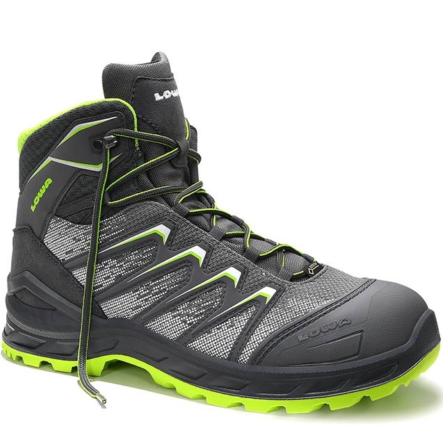 5464-01-1 Lowa Larrox 5464 Work GTX Grey Mid Schnürstiefel S3 CI HI HRO SRC