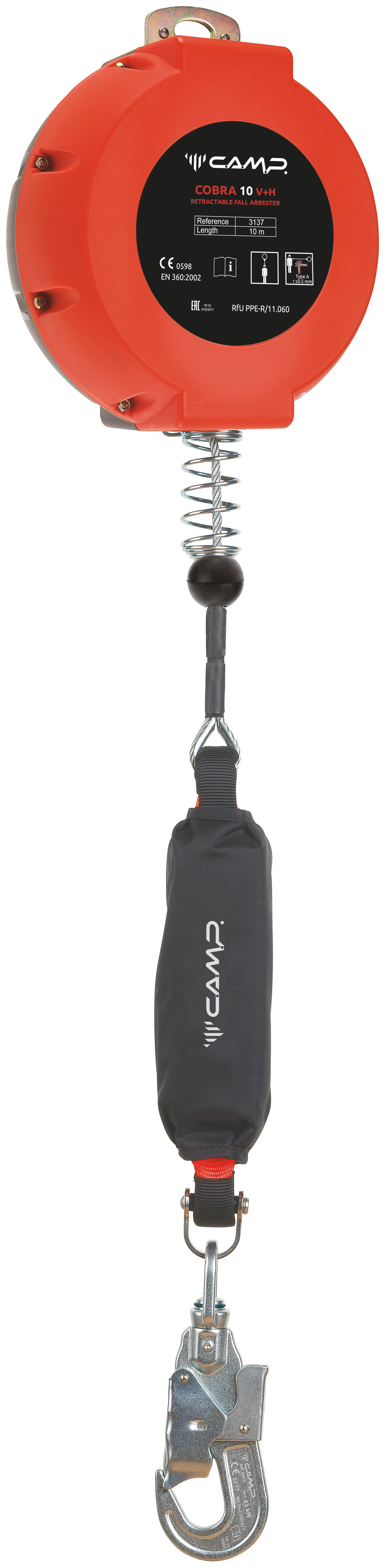 C.A.M.P Cobra 10m V + H Absturzsicherung mit Rückholvorrichtung