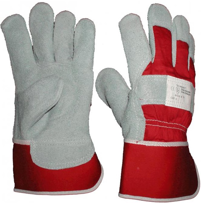 Super Worker NO R Scaniby cow split leather gloves
