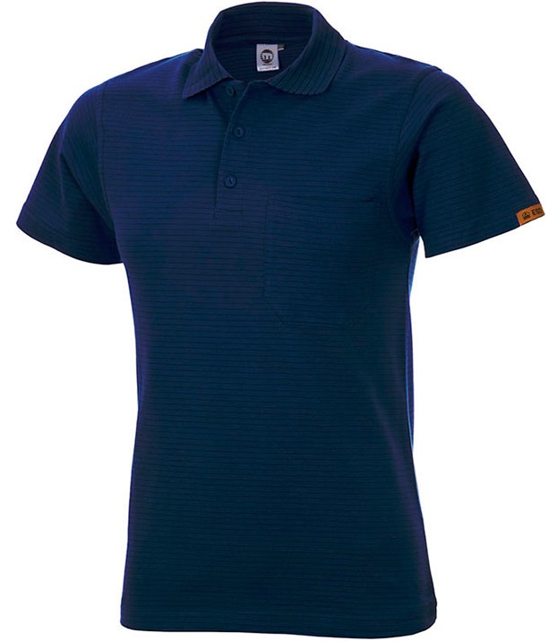 200-180-5-0 ESD Polo-Shirt kurzarm navy 180g/m²