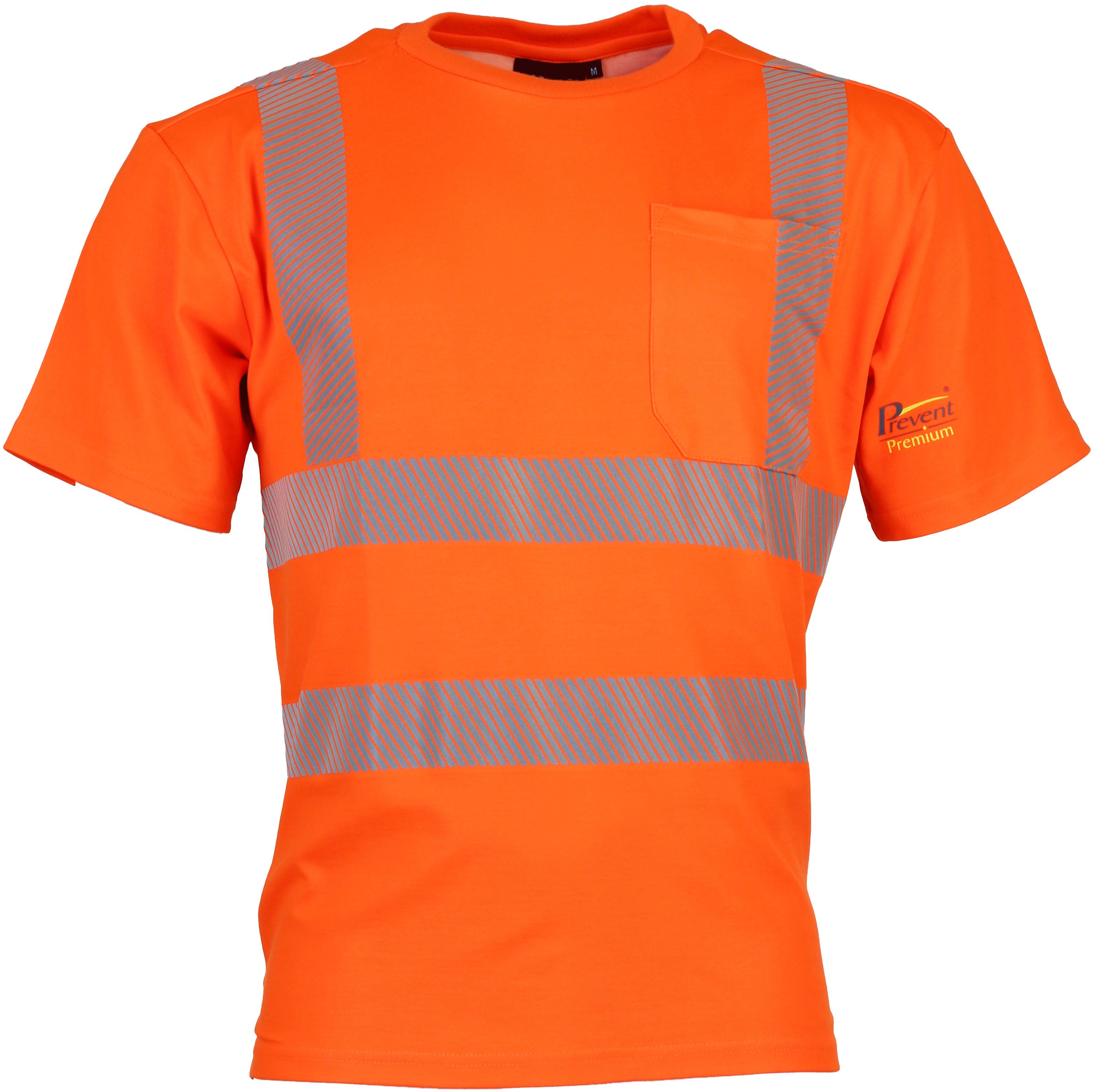 ptw-shirt_f67_1-8 Prevent Trendline PTW-SHIRT-67 Warning Protection T-Shirt light orange