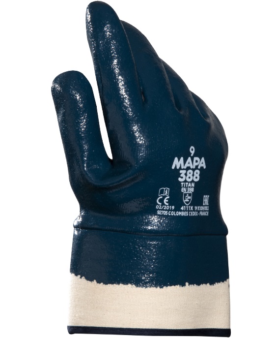 Titan388 Mapa Titanium 388 cotton gloves with nitrile coating