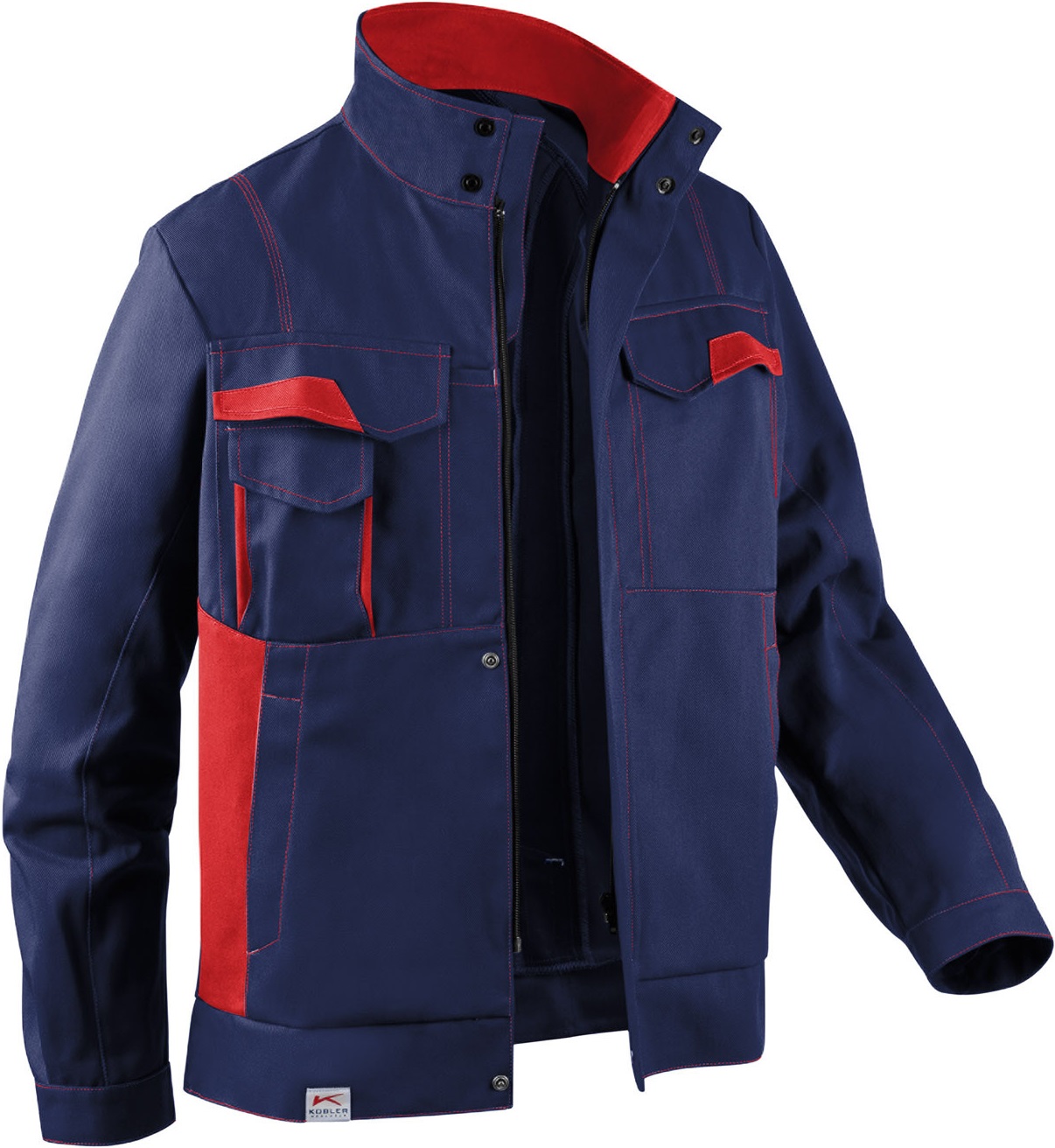 dunkelblau-mittelrot