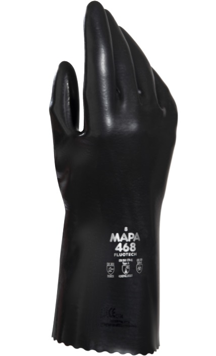 Mapa Fluonit 468 Fluoroelastomer chemical protective gloves