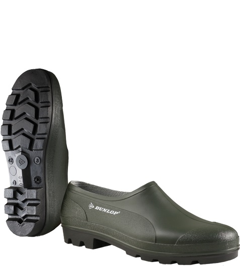 1553 Dunlop Bicolour PVC-Clog B350611 grün ohne Schutzfunktion