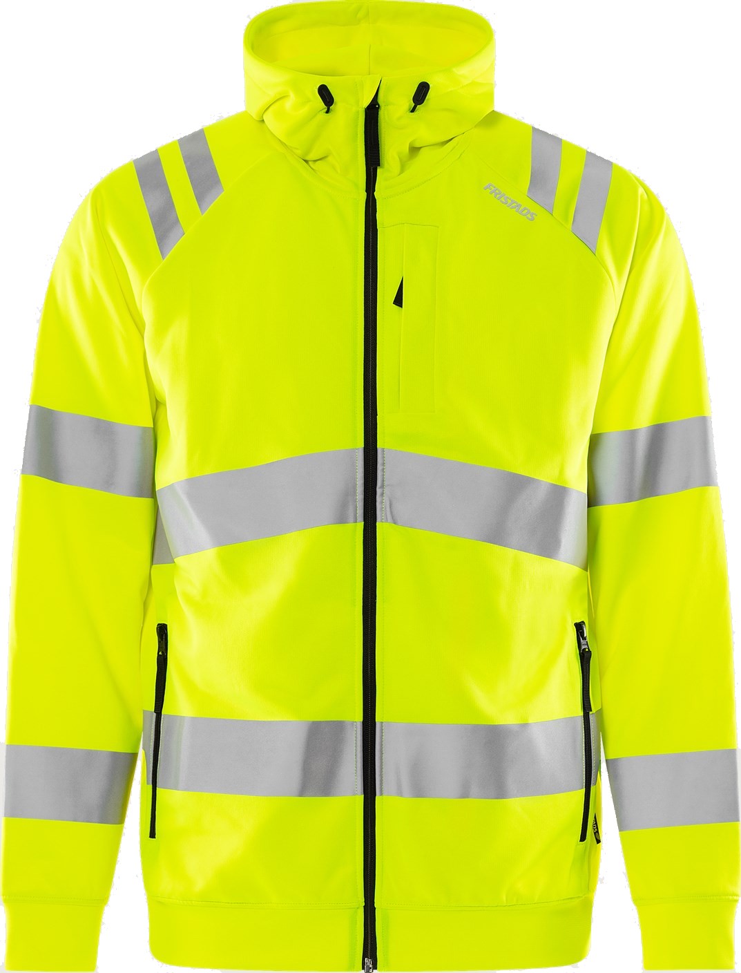 Fristads 301878 High Vis Green Kapuzen-Sweatjacke Klasse 3 7865 GPSW