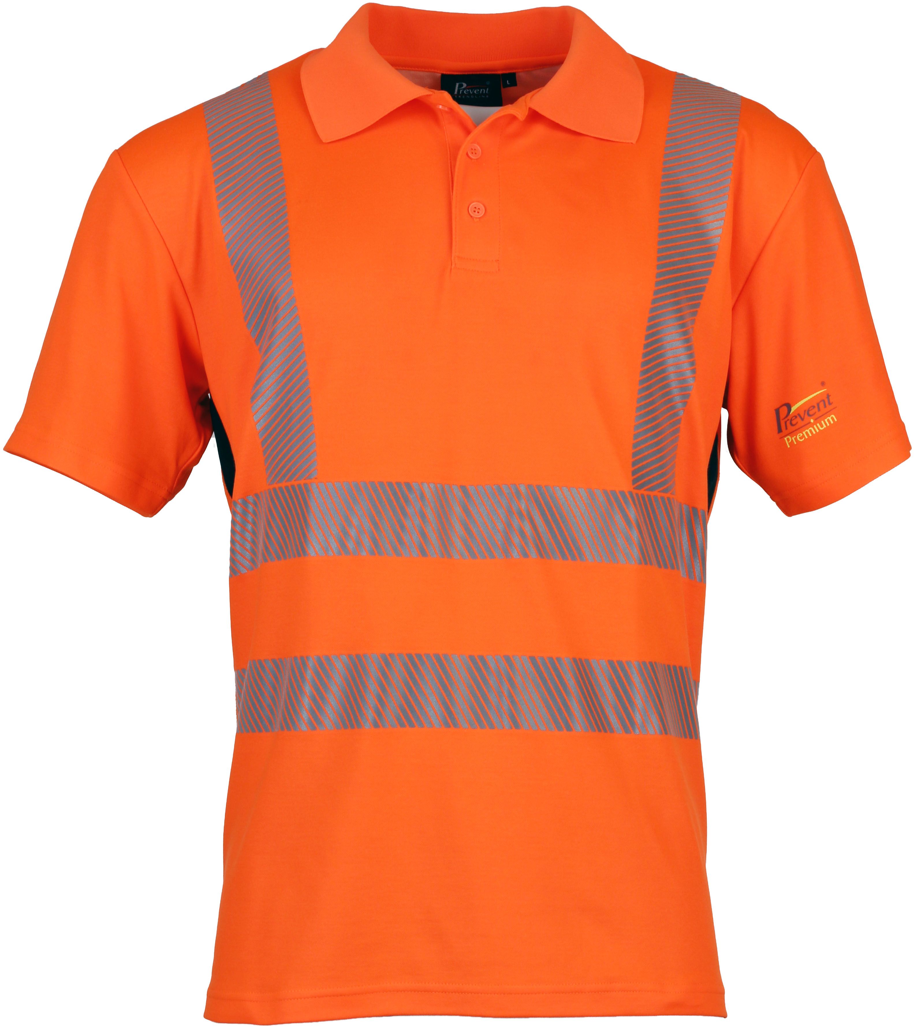 ptw-polo_f67_1 Prevent Trendline PTW-POLO-67 Warning Protection Polo-Shirt light orange