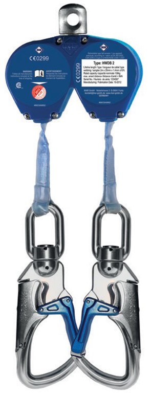 M.A.S 51498 TWIN-Höhensicherungsgerät 2,0 m Bandauszug
