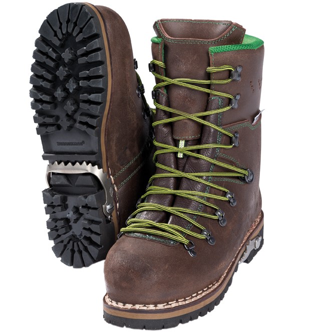 juchten_rgb1exX7UeQJ71DH PSS Juchten KG Schnittschutzschuhe Klasse 2 braun-grün