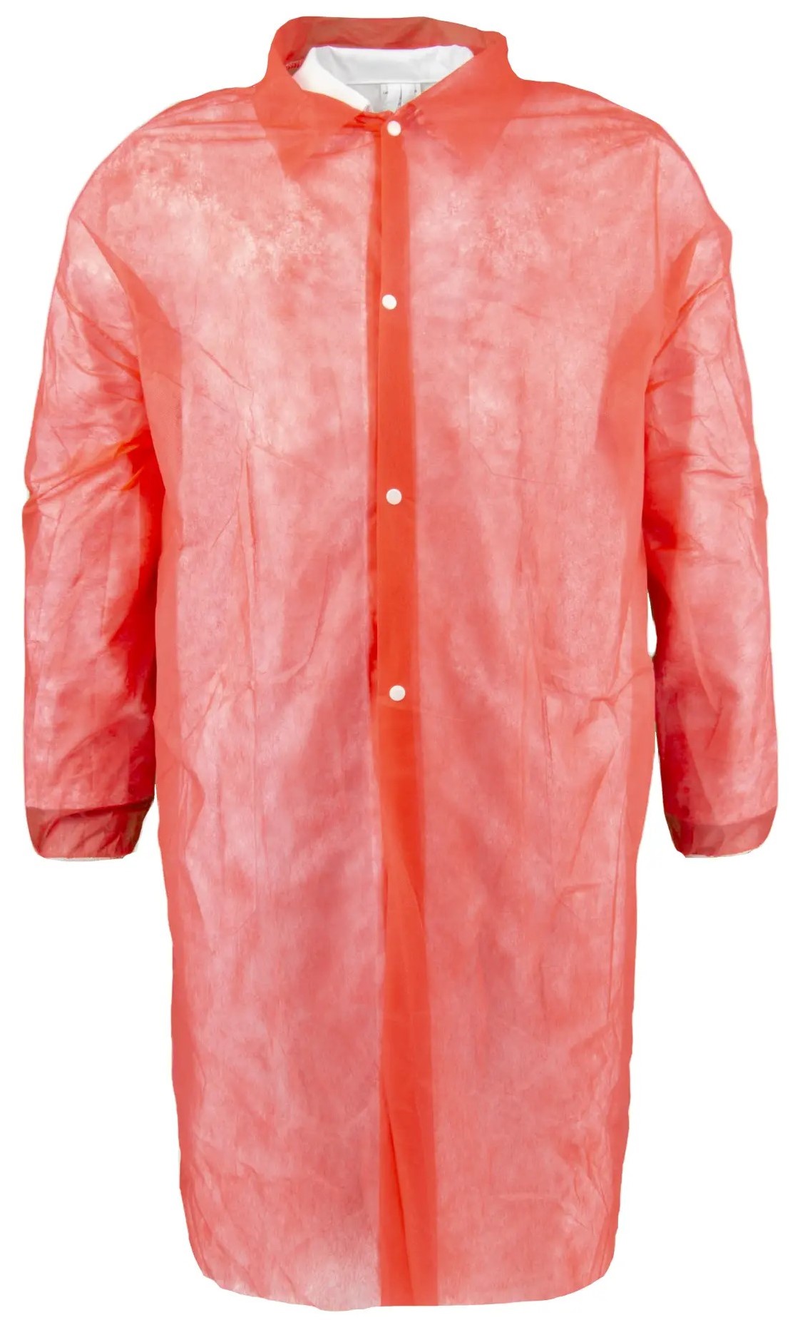 Asatex PKIO-30R Einweg-Besucherkittel mit Druckknöpfen