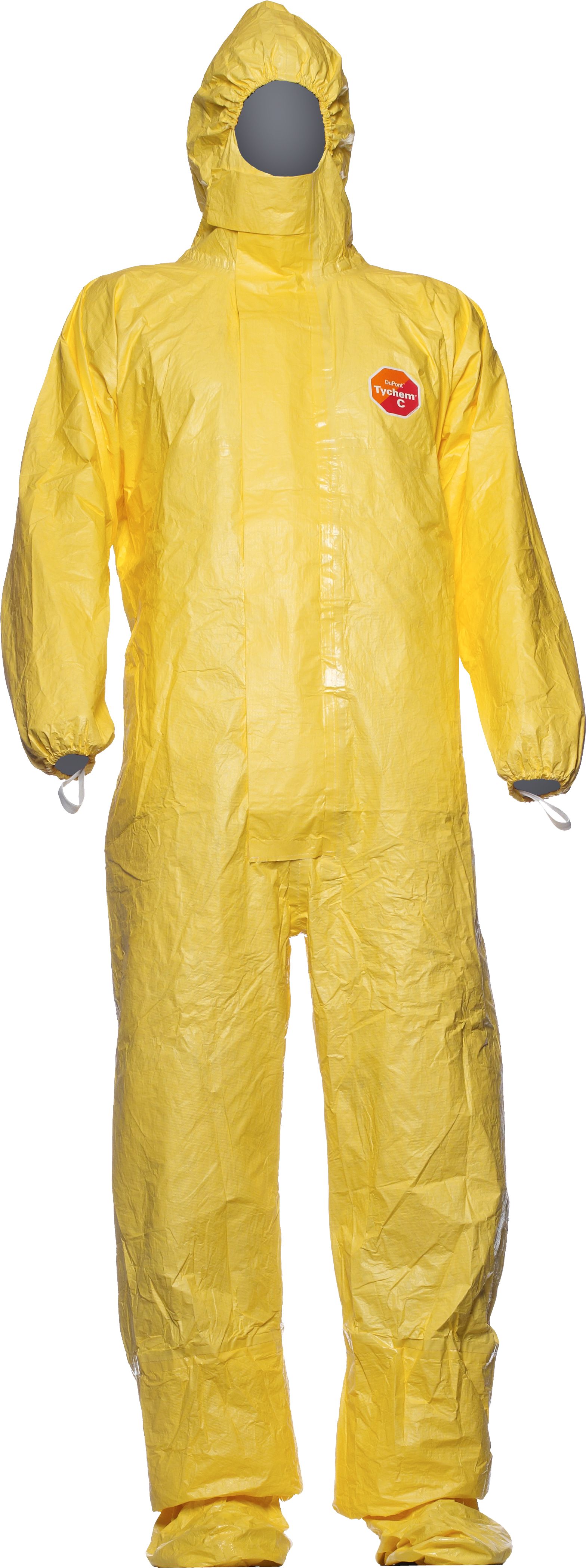 tokc_1v4SvndGsyP4qA DuPont Tychem-C CHA6 Schutzoverall mit Füßlingen Kat. III Typ 3B + 4B + 5B + 6B