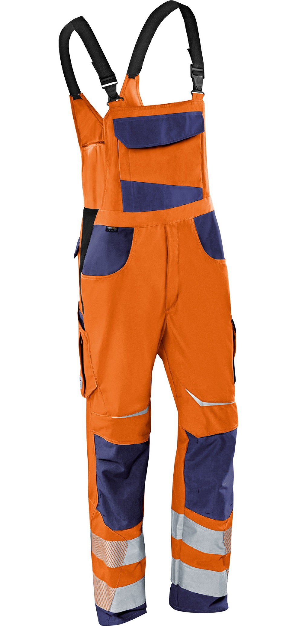 leuchtorange-dunkelblau