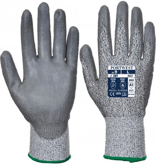 Portwest A622 Cut protection 5 PU gloves grey
