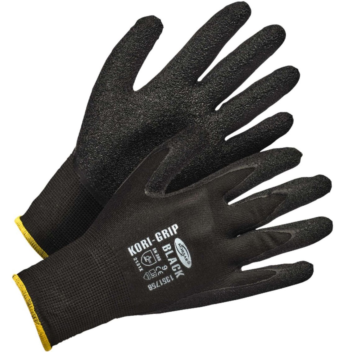 100_70719 Corsair Kori-Grip Black Latex protective gloves