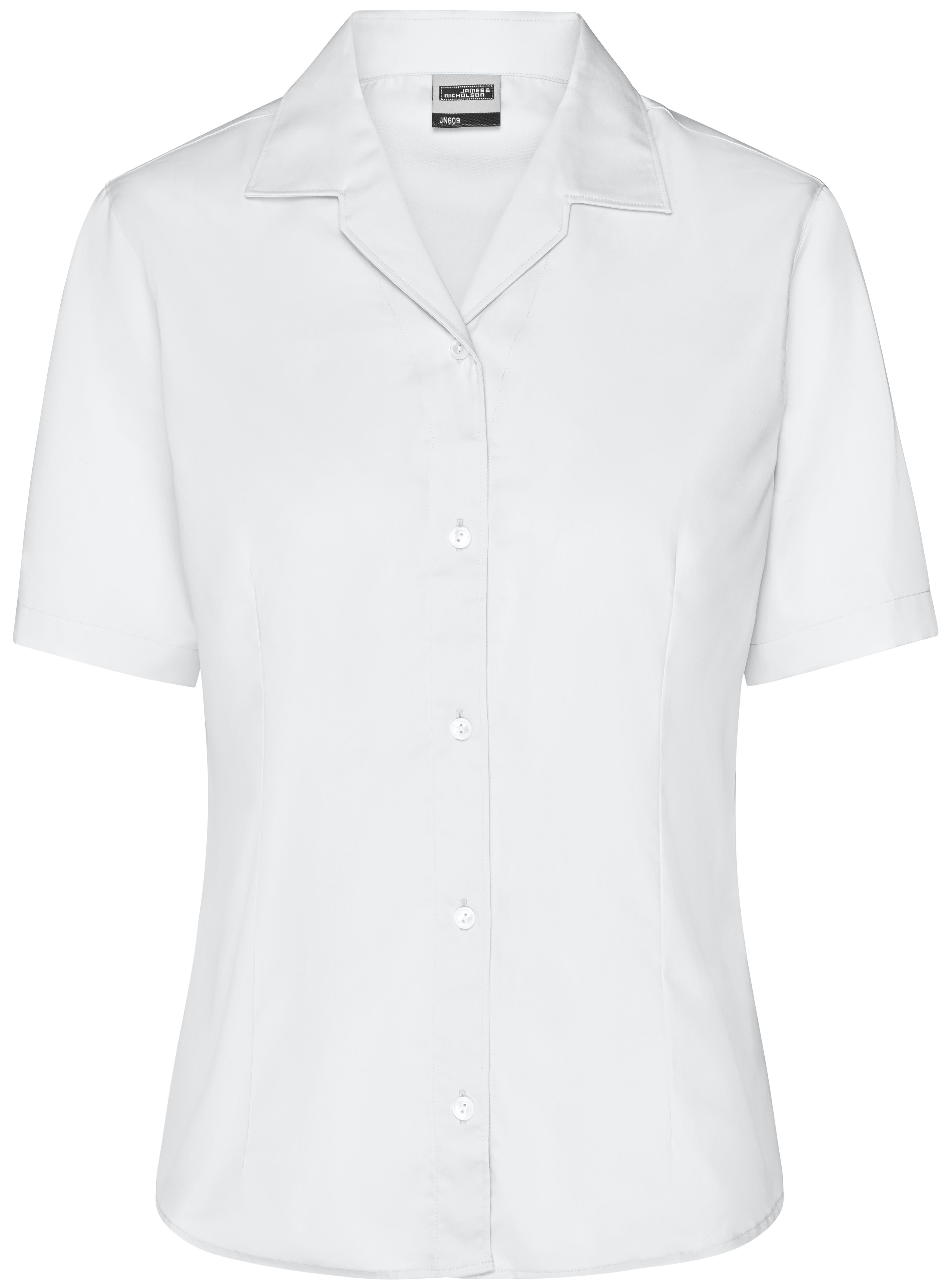 James & Nicholson JN609 Damen Kurzarmbluse Easy Care in 4 Farben