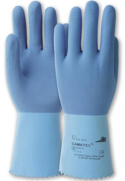 KCL Camatex roughened 451+ Latex chemical protective gloves