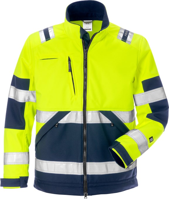 359136fdc1eecd4f4751d7b1eb2e6f12 Fristads 125024 High Vis Warnschutz-Softshelljacke 4083 WYH