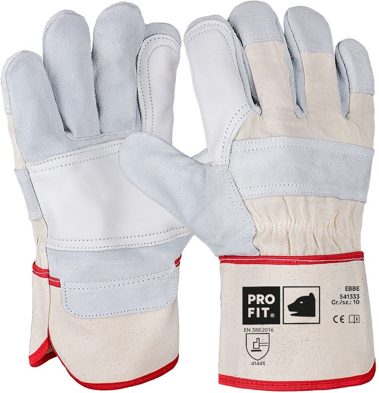 Pro-Fit 541333 Ebbe Rindspaltleder-Schtuzhandschuhe