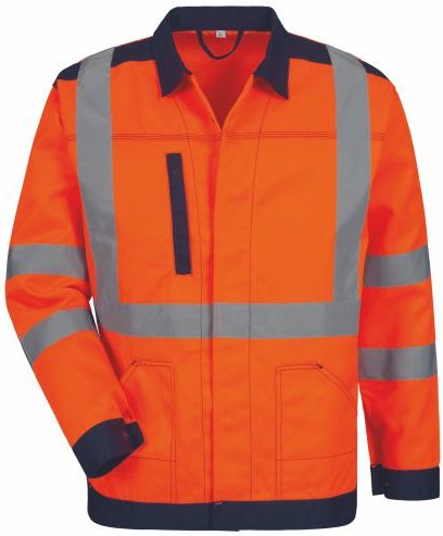 Safestyle 23721 MARIENBERG Warnschutz-Bundjacke leuchtorange-marine
