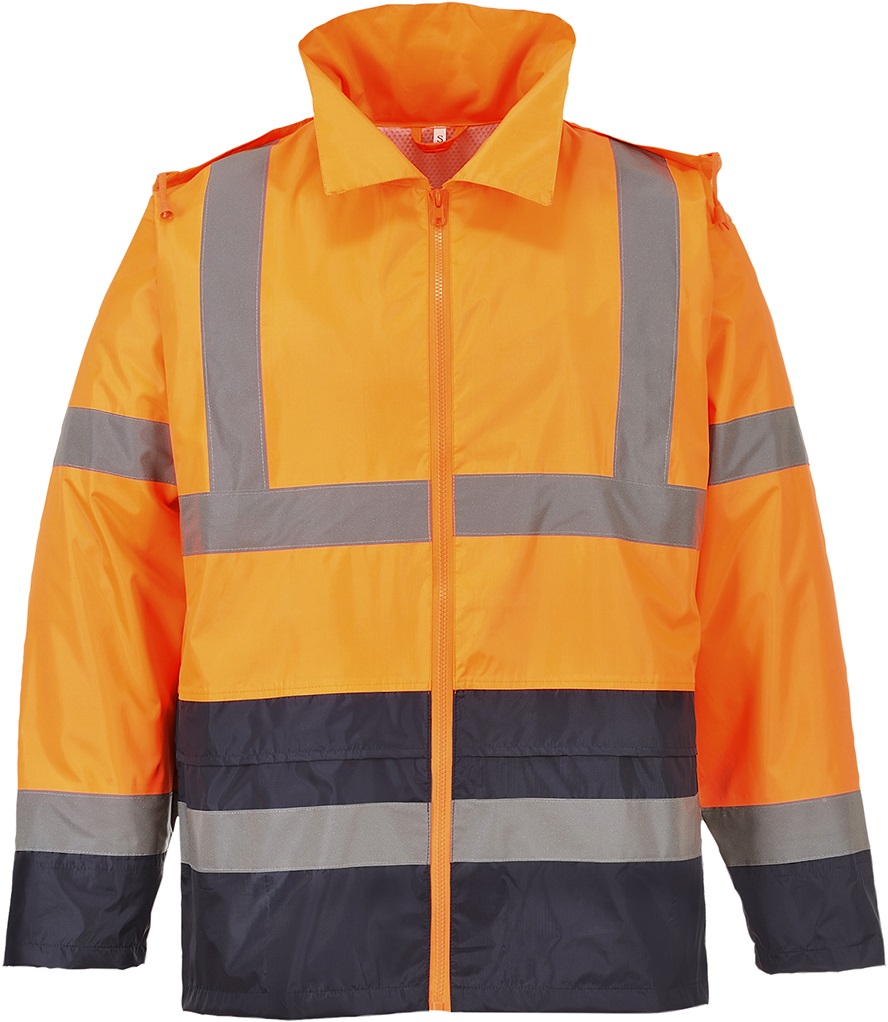 Portwest 190T H443 Lite 3 in 1 warning protection jacket with removable fleece jacket